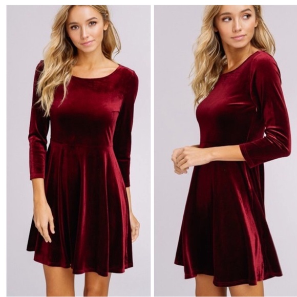 Dresses Red Velvet Holiday Dress Poshmark